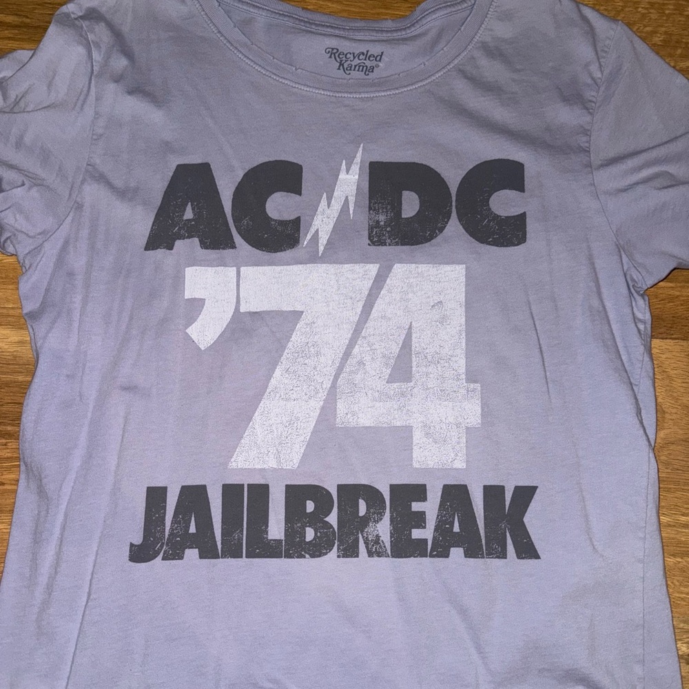 Recycled Karma AC/DC graphic tee